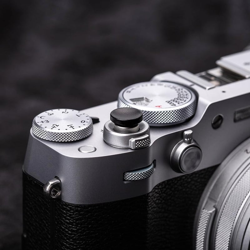 DBZZ Camera Metal Shutter Release Button for Fujiflm X100VI,X100V,X-T3,X-T2,X-T30,X-PRO1,X-PRO2,X-PRO3,X-M5 X-E5 X-Half,for LeicaM10,M9,for Nikon Df DSLR/SLR (Black) - Image 5